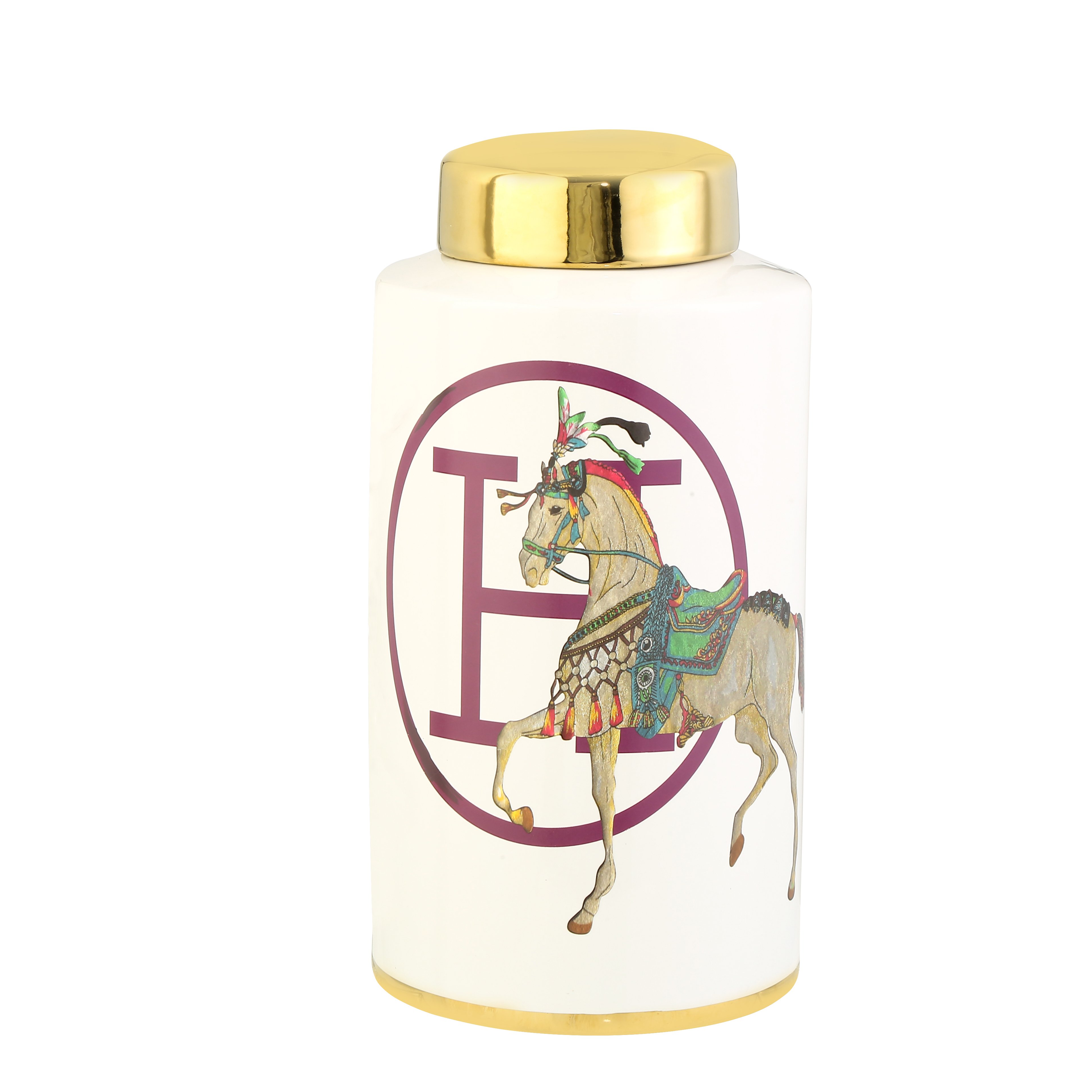 Atlı Vazo Büyük Boy 33cm