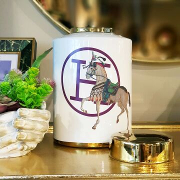 Atlı Vazo Küçük Boy 26cm