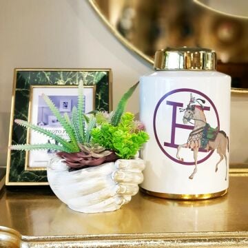 Atlı Vazo Küçük Boy 26cm