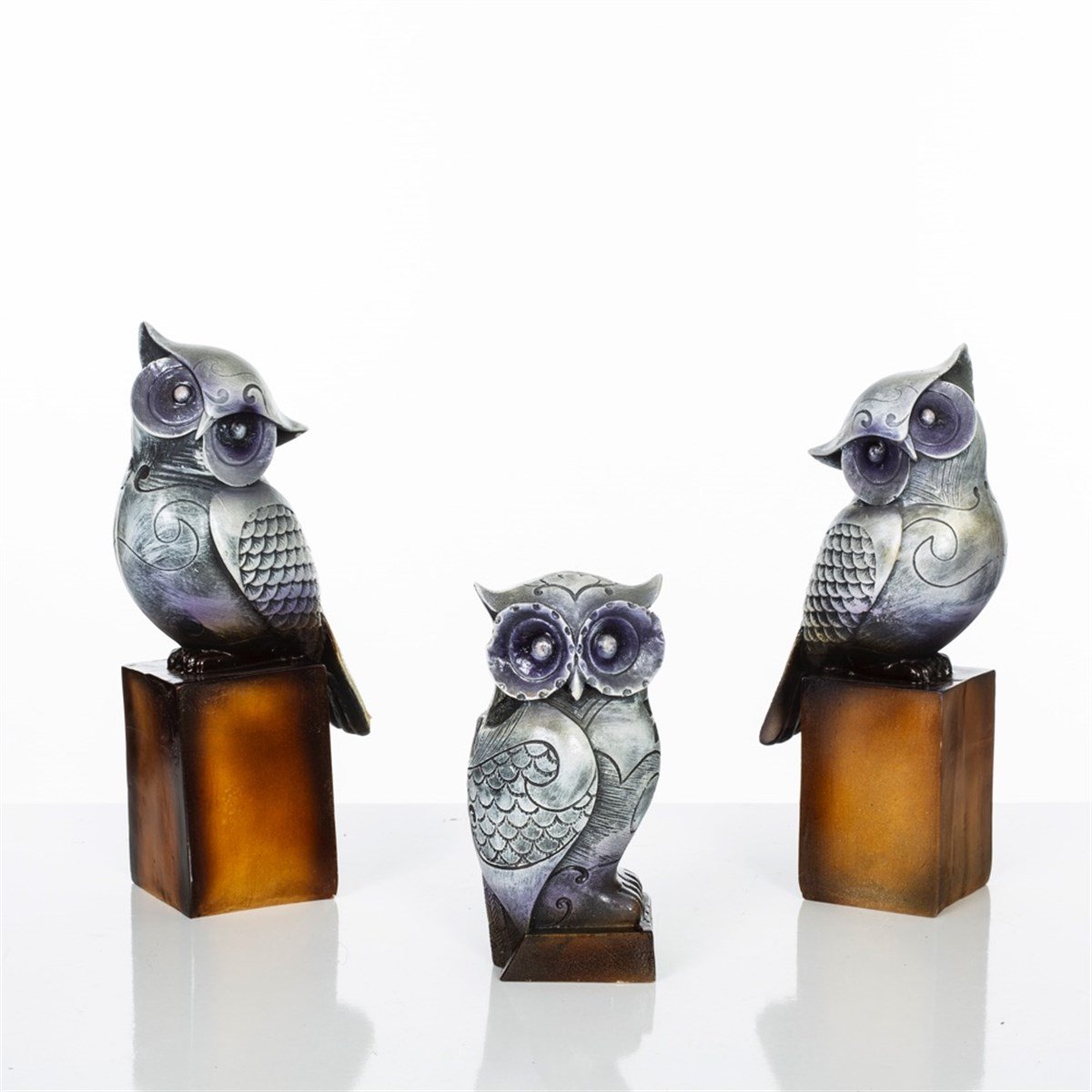 Gri Üçlü Baykus Aile