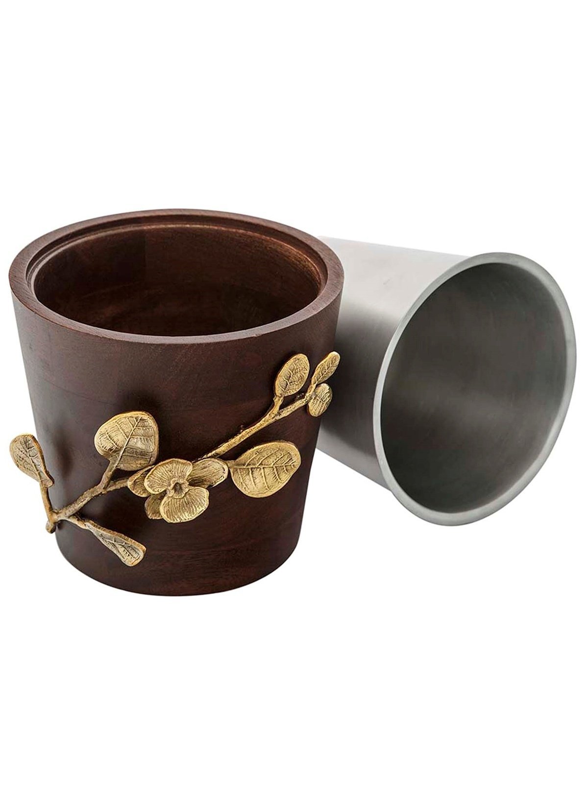 Diya Ahşap Çiçekli Buz Kovası