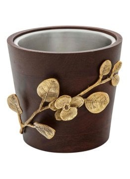 Diya Ahşap Çiçekli Buz Kovası