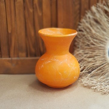 Antik Vazo Turuncu Küçük Boy