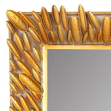 Lux Gold Dikdörtgen Duvar Aynası