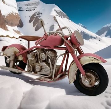 Metal Dekoratif Let's Go Chopper Küçük Boy