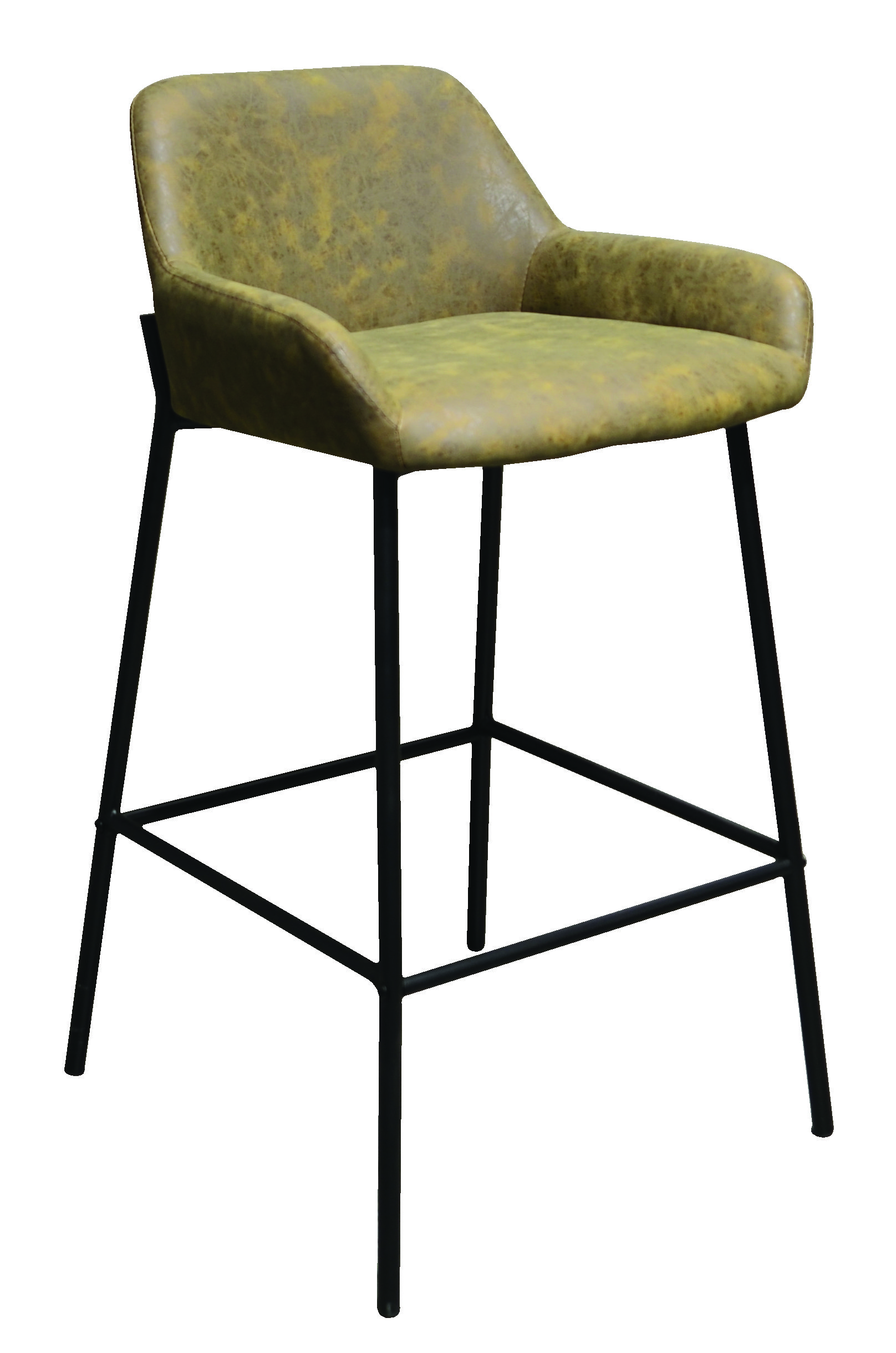 Mia Bar Sandalyesi Kahve Deri