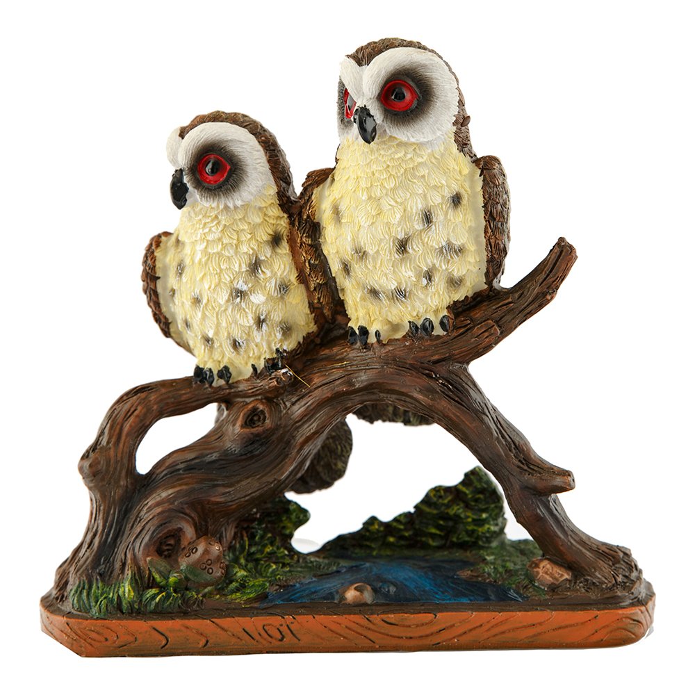 Pretty Dal Üstünde Baykuşlar Biblo