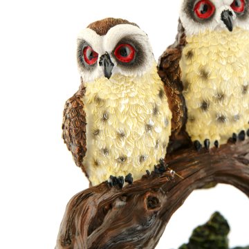 Pretty Dal Üstünde Baykuşlar Biblo