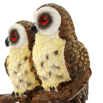 Pretty Dal Üstünde Baykuşlar Biblo