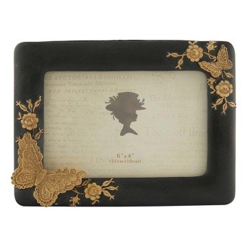 Gold Kelebekli Fotoğraf Çerçeveli Kutu