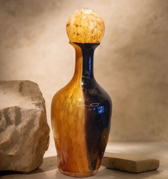 Toplu Vazo Amber-Siyah Küçük Boy 43cm