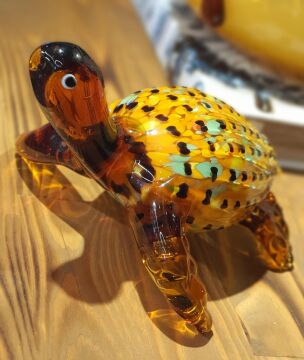Amber Cam Kaplumbağa 22cm
