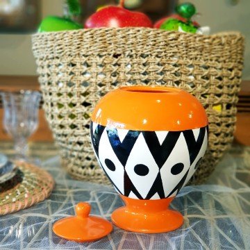 İncir Vazo Turuncu Küçük Boy