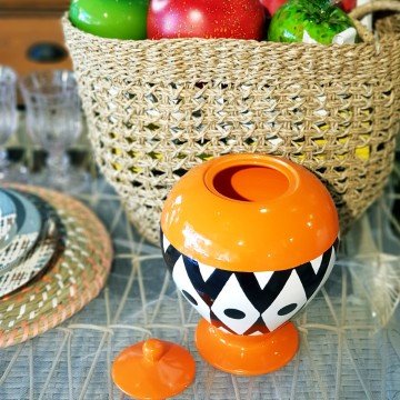 İncir Vazo Turuncu Küçük Boy