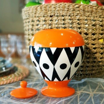 İncir Vazo Turuncu Küçük Boy