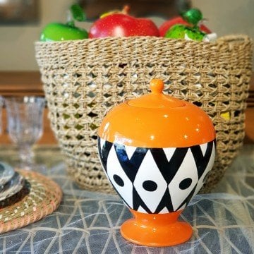 İncir Vazo Turuncu Küçük Boy