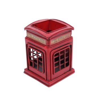 Metal Dekoratif London Telefon Kulübesi Kalemlik