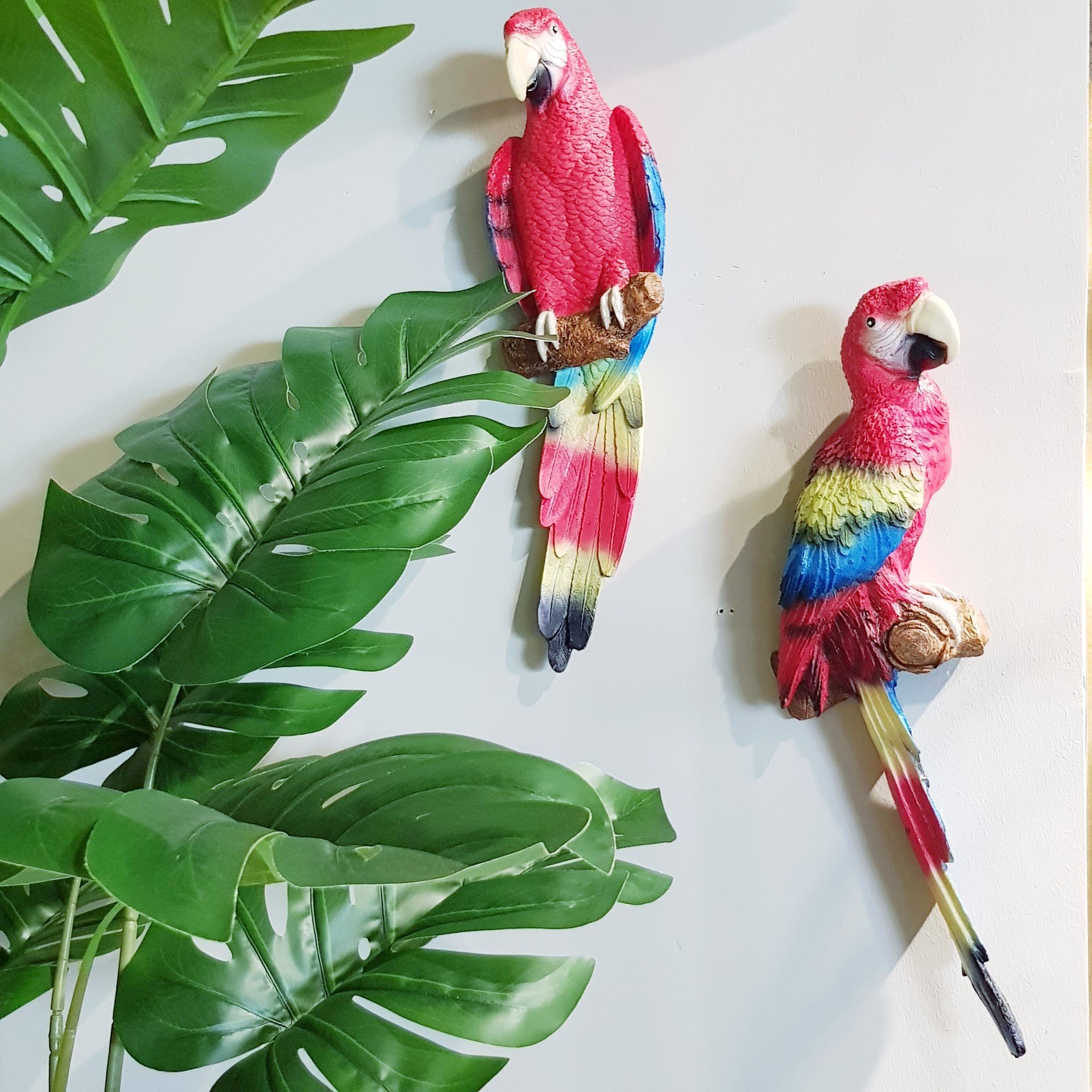 Papağanlar İkili Duvar Dekoru