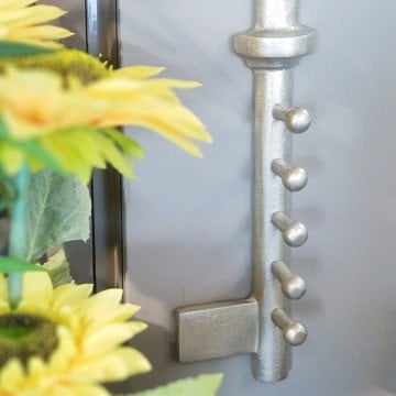 Gold Duvar Anahtar Askısı Yuvarlak