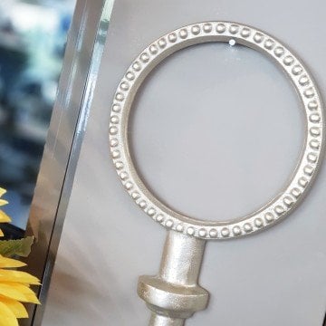 Gold Duvar Anahtar Askısı Yuvarlak