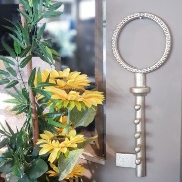 Gold Duvar Anahtar Askısı Yuvarlak