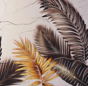 60cmx120cm Siyah Ahşap Çerçeveli Kanvas Tablo