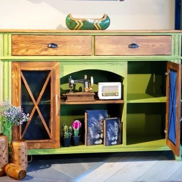 Viyana Ahşap Tasarım Tel Kapaklı Konsol