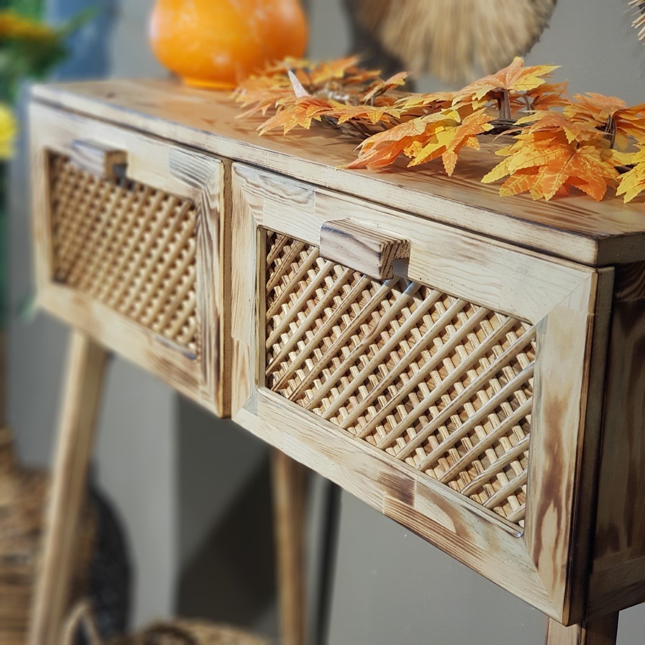 Naturel Ahşap Çekmeceli Dresuar