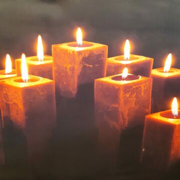 Mumlar 60cmX120cm Led Işıklı Tablo