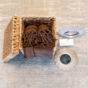 Kare Kutu Kapaklı Hasır Düzenleyici Küçük Boy