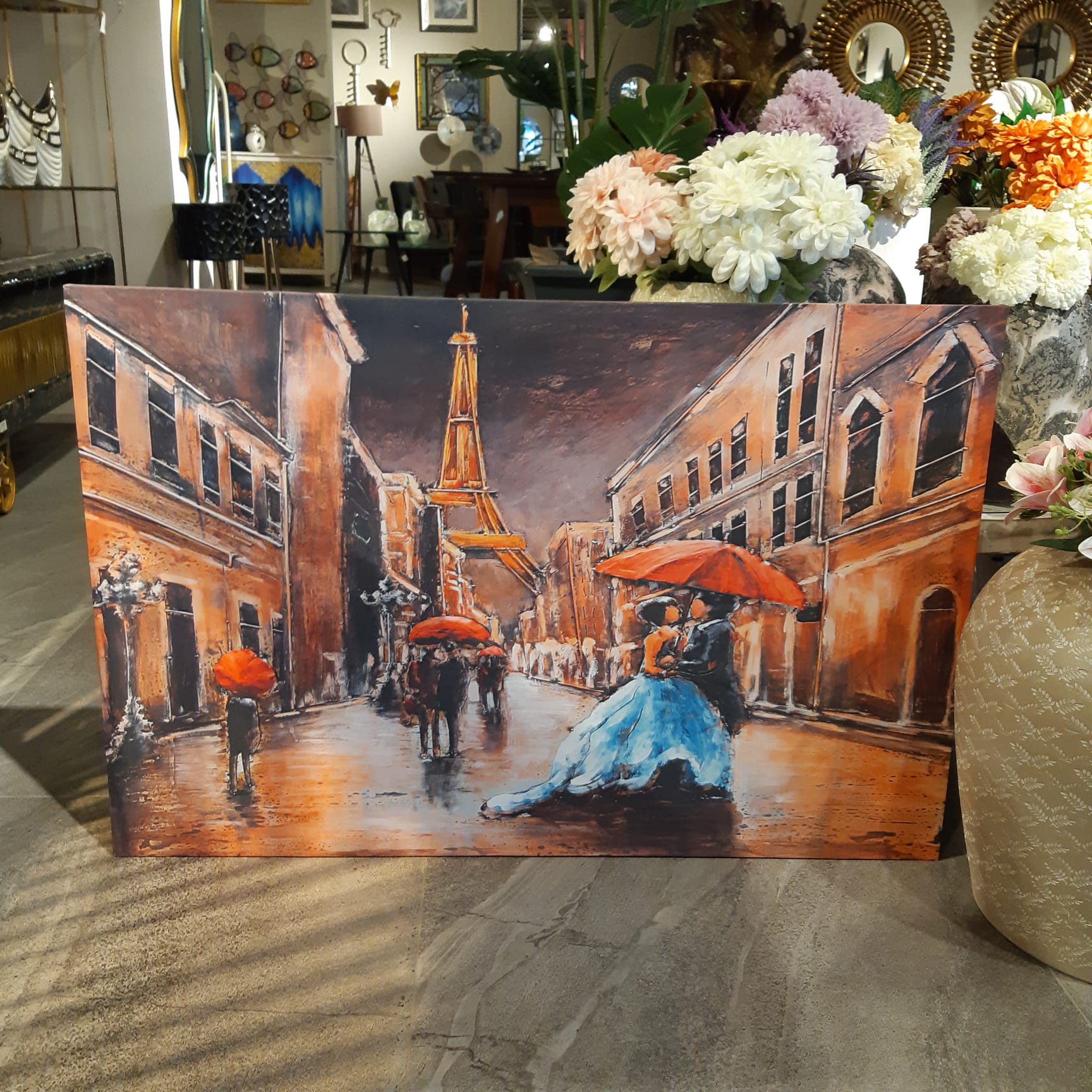 Pariste Aşk 60cm*90cm Ledli Tablo