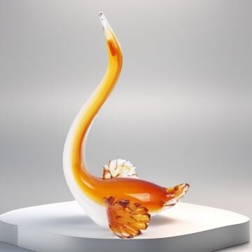 Dekoratif Cam Balık Obje 32cm