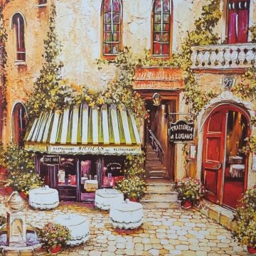 60cmx120cm Beyaz Ahşap Çerçeveli Kanvas Tablo