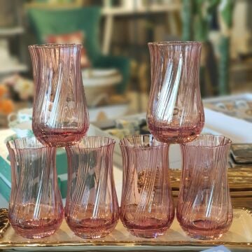 Sacallop Rose 6lı Meşrubat Bardağı 410ml