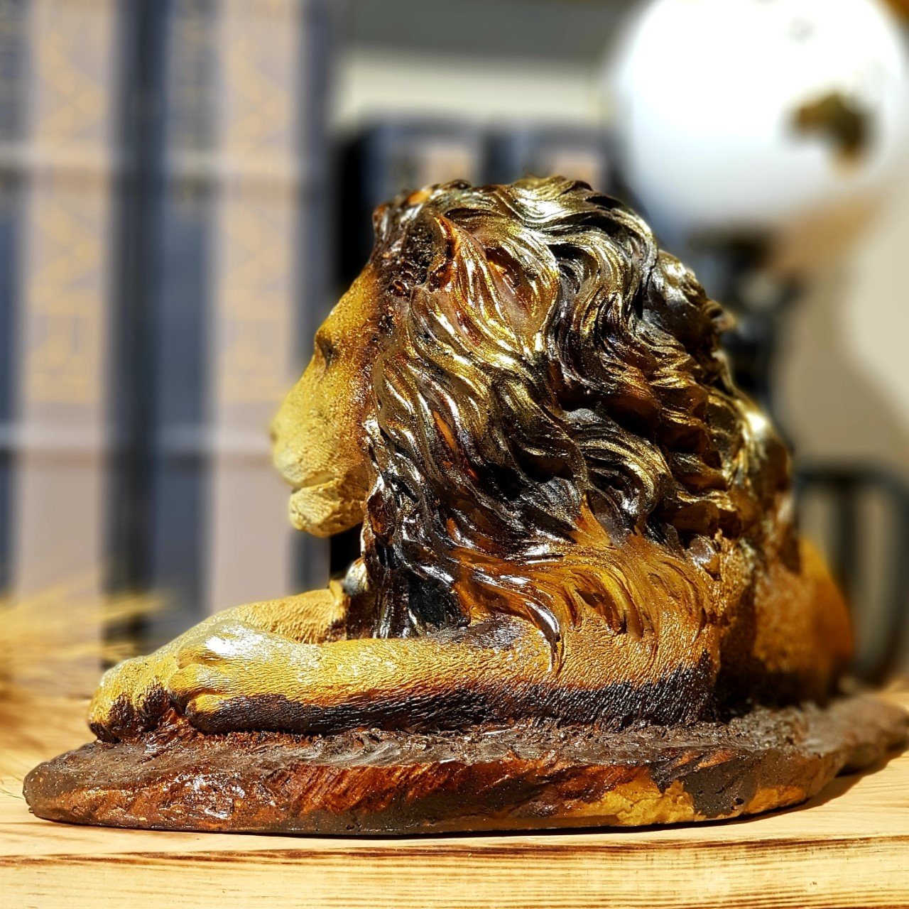 Aslan Dekoratif Biblo Büyük Boy