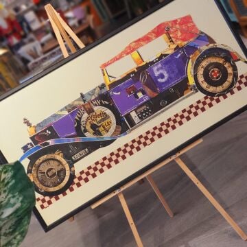 50cmX100cm Siyah Ahşap Çerçeveli Kanvas Tablo