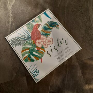 63cmX63cm Beyaz Çerçeveli Tablo