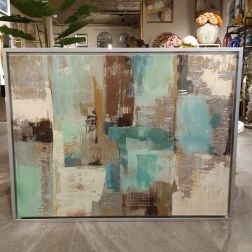 75cmX100cm Gümüş Çerçeveli Tablo