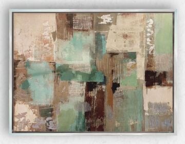 75cmX100cm Gümüş Çerçeveli Tablo