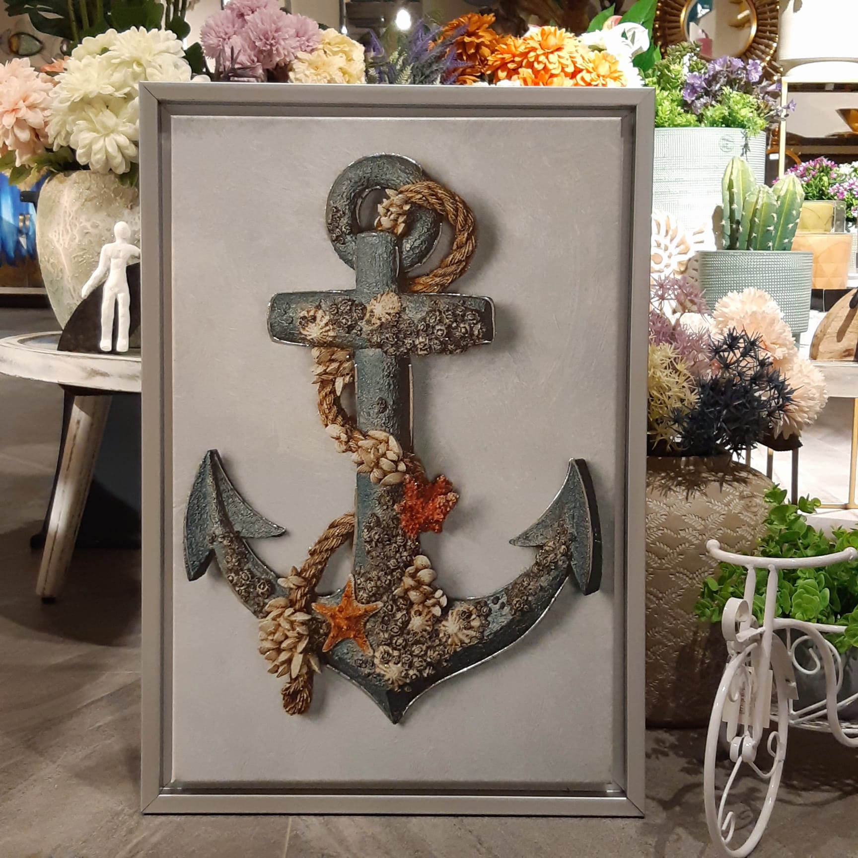 40cmx60cm Gümüş Çerçeveli Tablo