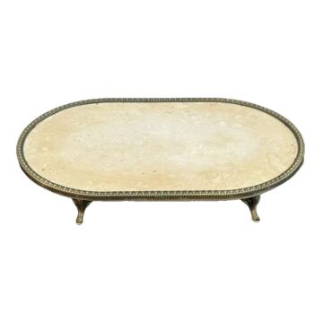 Traverten Coast Oval Sunumluk 34,5cm
