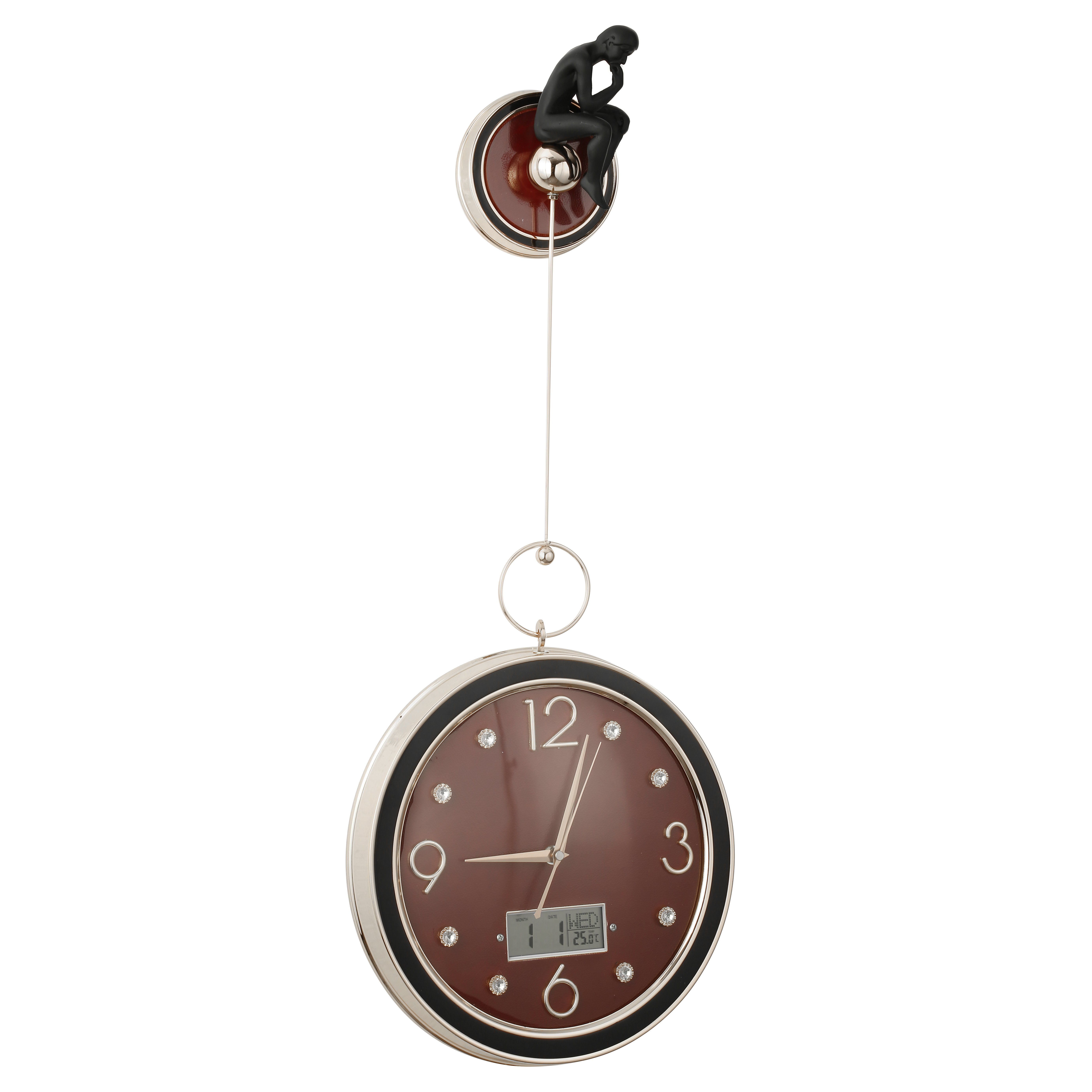 Radin Bordo Duvar Saati