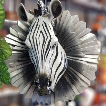 Zebra Dekoratif Büst
