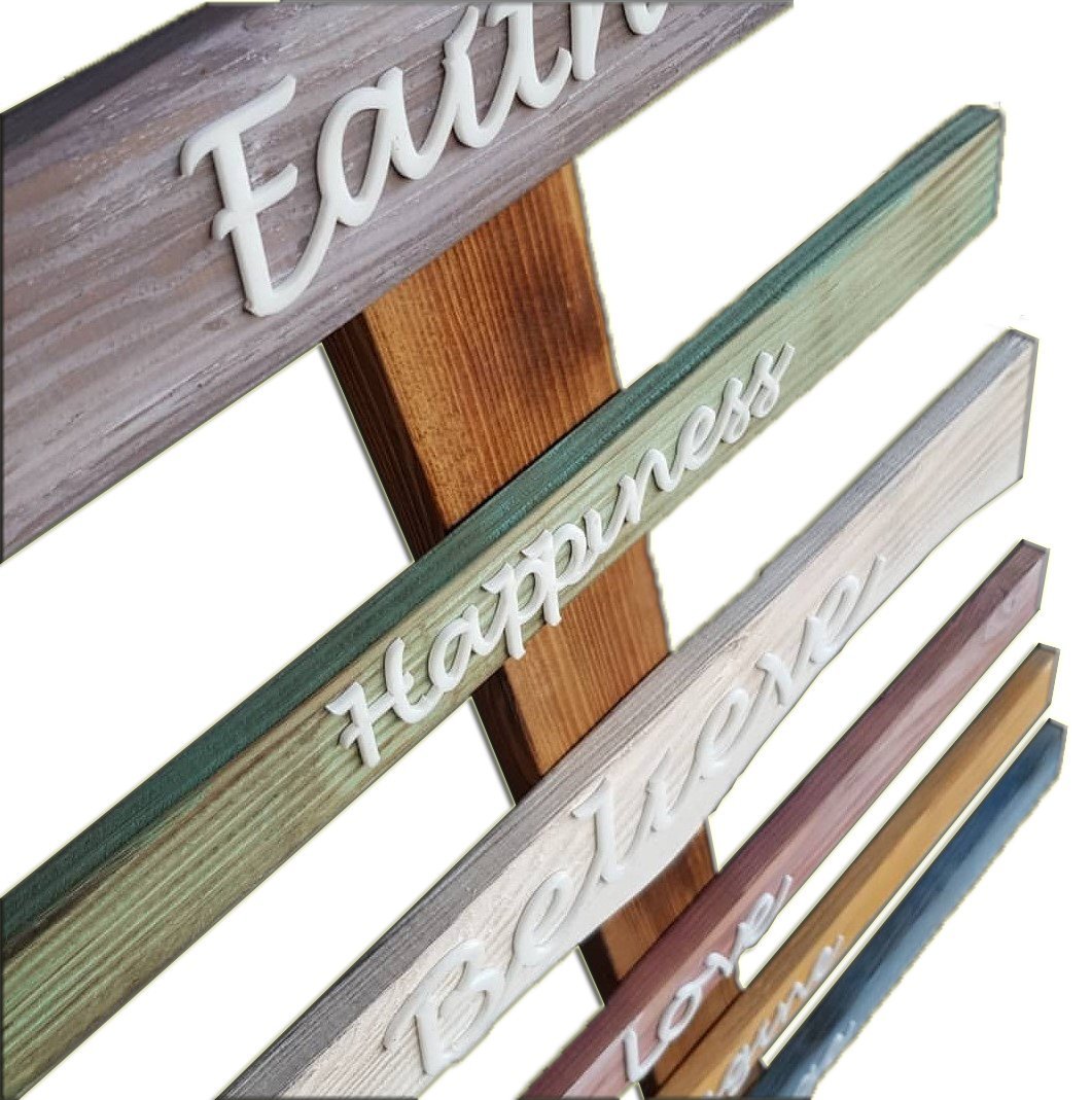 Ayaklı Renkli Ahşap Tasarım