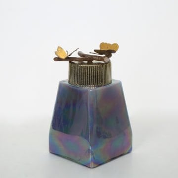 Turkuaz Cam Kavanoz Büyük Boy