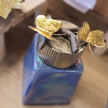 Turkuaz Cam Kavanoz Büyük Boy