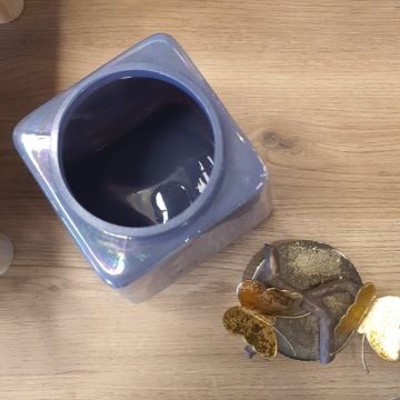 Turkuaz Cam Kavanoz Büyük Boy