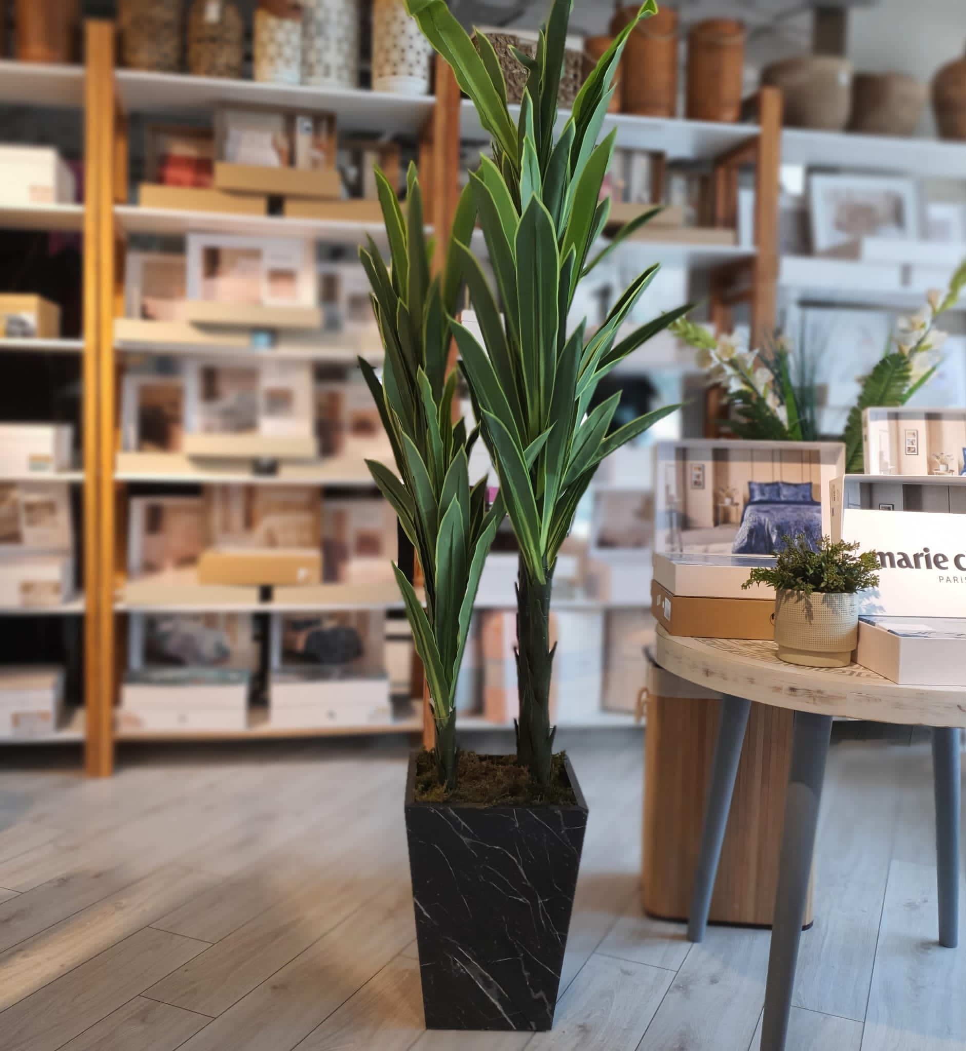 Dört Gövdeli Saksılı Yapay Mısır Büyük Boy