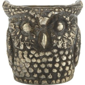 Kanta Antik Baykuş Mumluk Mini Boy