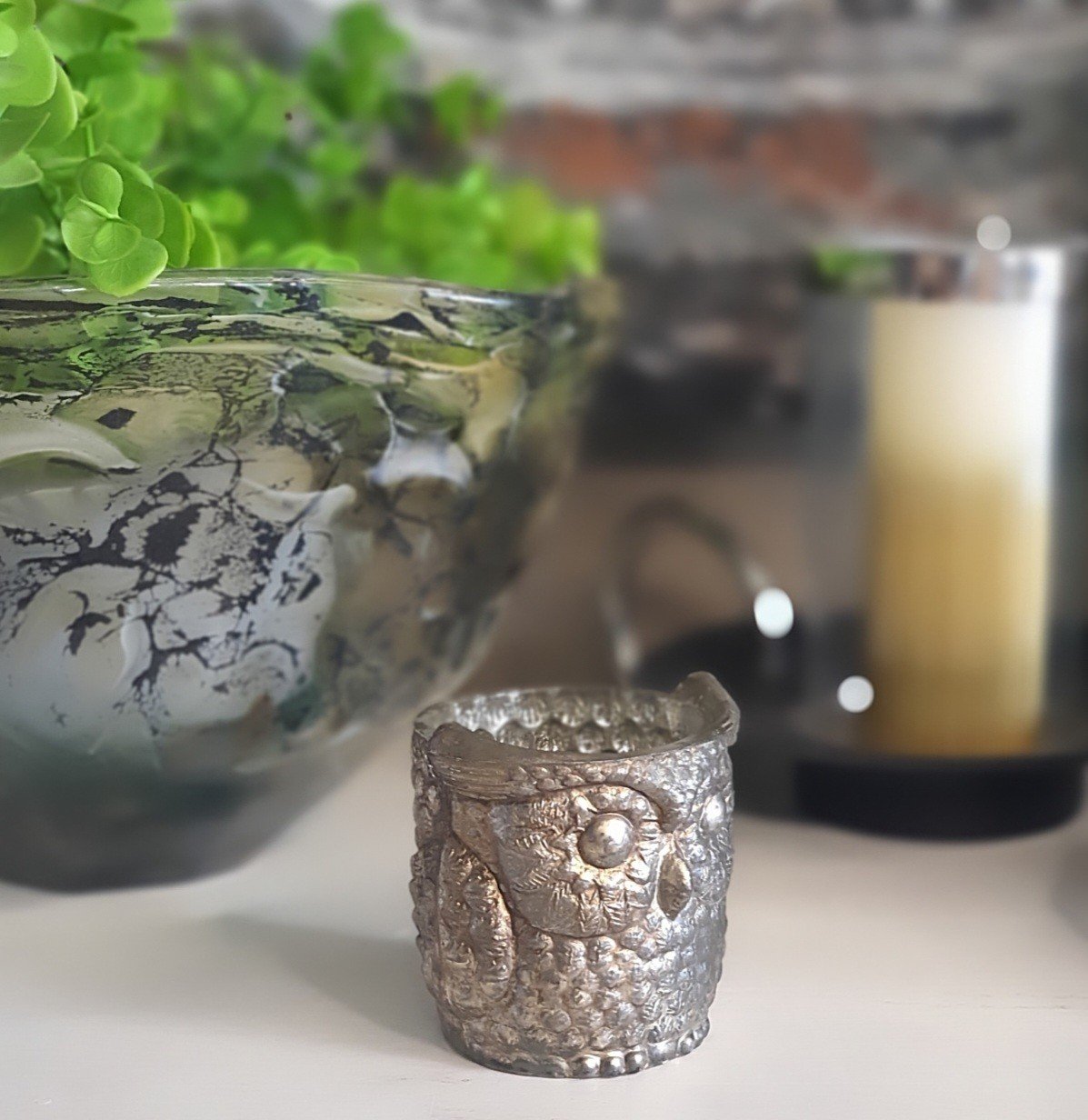 Kanta Antik Baykuş Mumluk Mini Boy